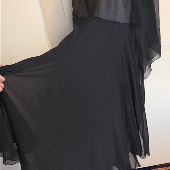 Pinko Asymmetrical Black evening maxi Dress size eur 36 - Picture 8 of 13